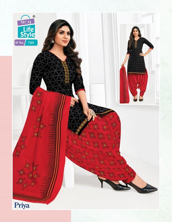 Mcm Life Style Priya Special Cotton Exclusive Designer Dress Material